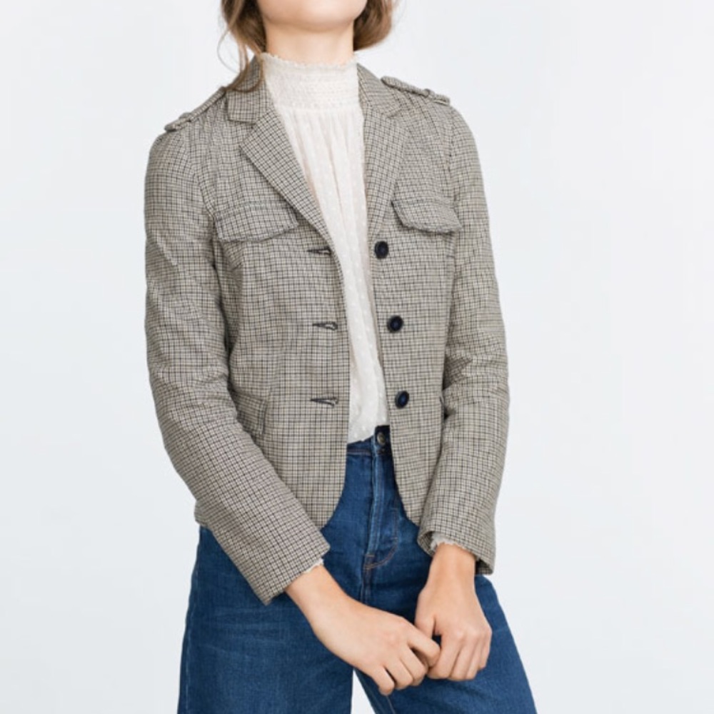 Zara cropped blazer