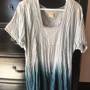 Anthro Holding Horses blue ombre dress