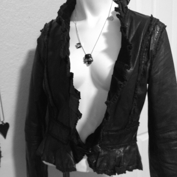 Black Leather Jacket - Picture 1 of 5