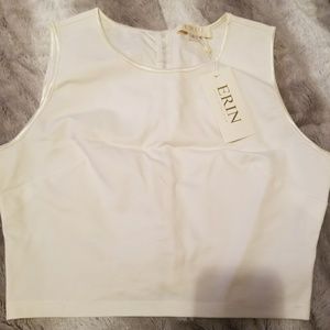 Erin Fetherston Ivory Crop Blouse