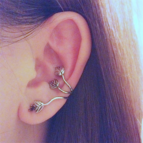 Silver Plated Ear Cuff - Picture 2 of 4