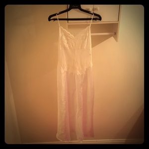 Gorgeous white long night gown