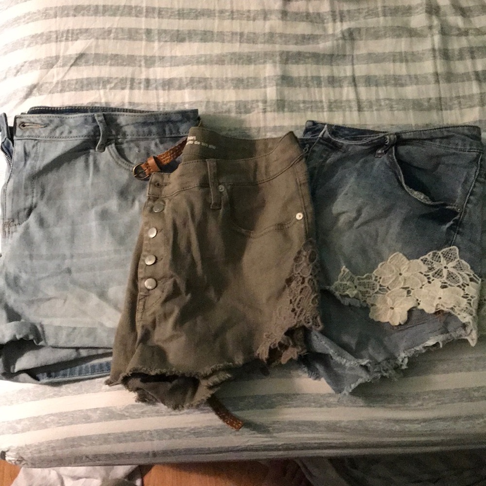 Three pairs of shorts all size 18