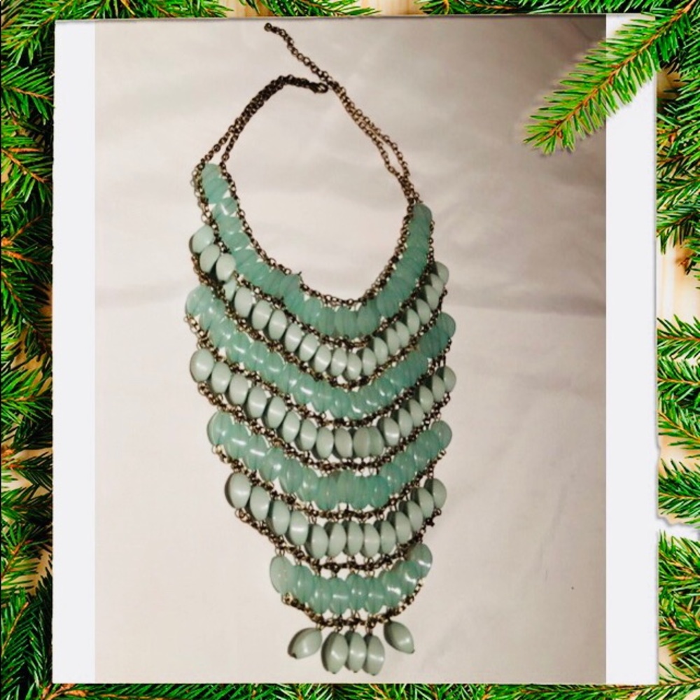 Layered bib necklace