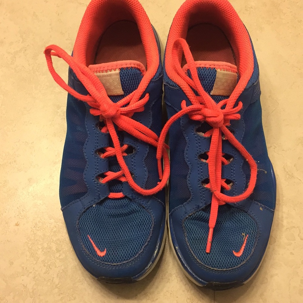Pink and blue Nike’s