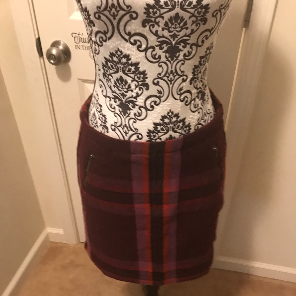 Purple Plaid skirt