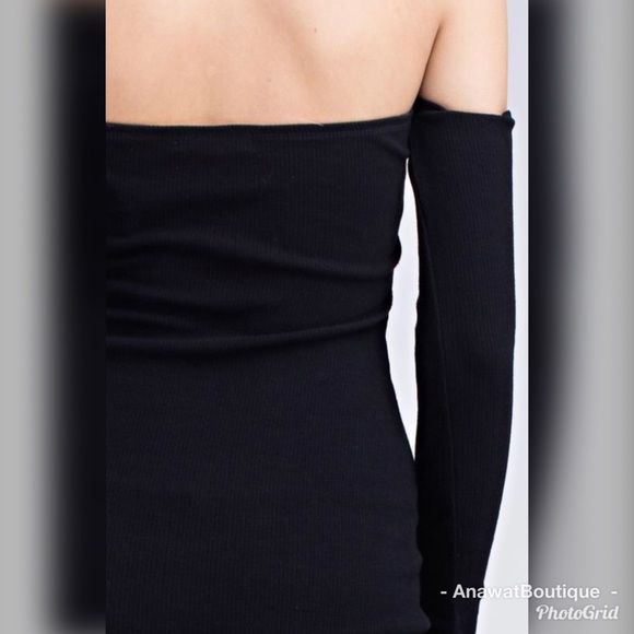 Knit Wasn't Me Off-the-Shoulder Dress - Picture 8 of 8