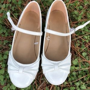 White Patent Leather Girl Dressy Shoes