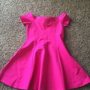 New Haute Maude hot pink skater dress