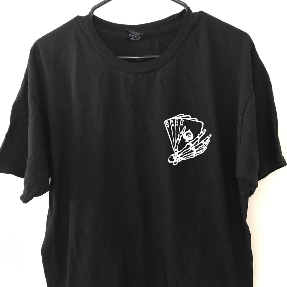 Obey skeleton hand cards t-shirt