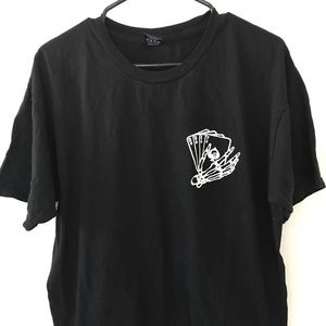 Obey skeleton hand cards t-shirt