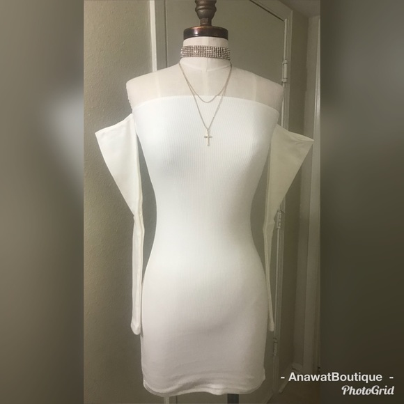 Knit Wasn't Me Off-the-Shoulder Dress - Picture 4 of 8