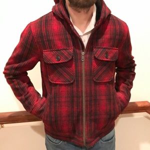 Gap Men’s Buffalo Plaid Wool Jacket S