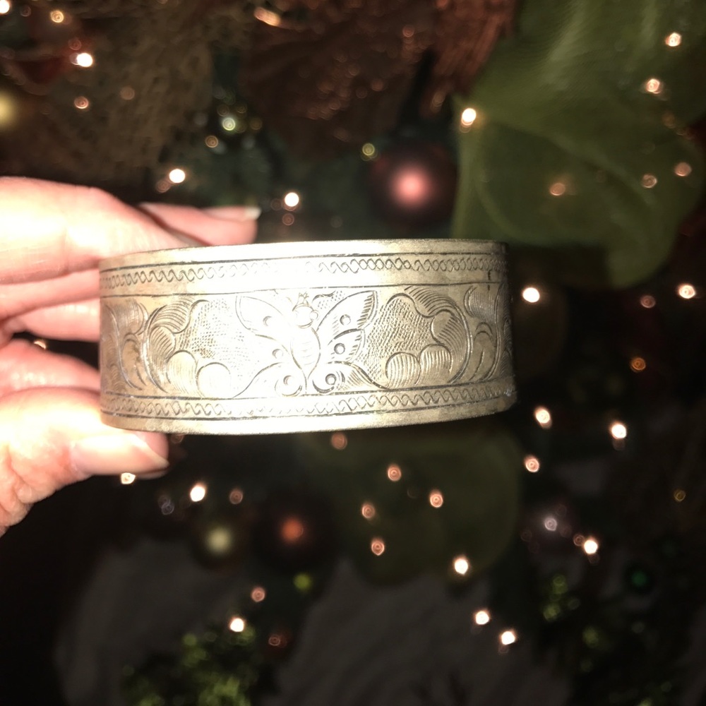 Vintage silver cuff bracelet