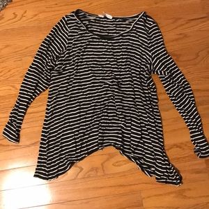 Black and white stripe shirt