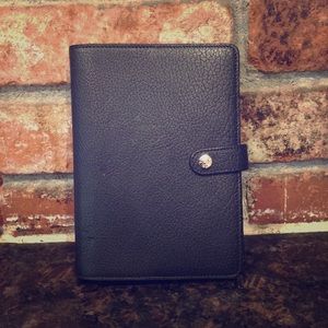 Tiffany & Co Black Leather Mini Notebook