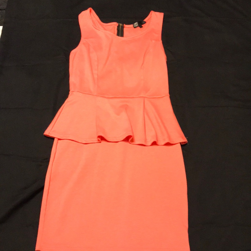 Pink Peplum Dress