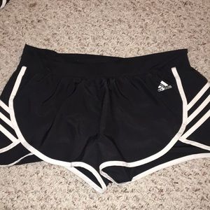 adidas black running shorts