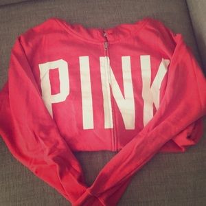 PINK Zip Sweatshit