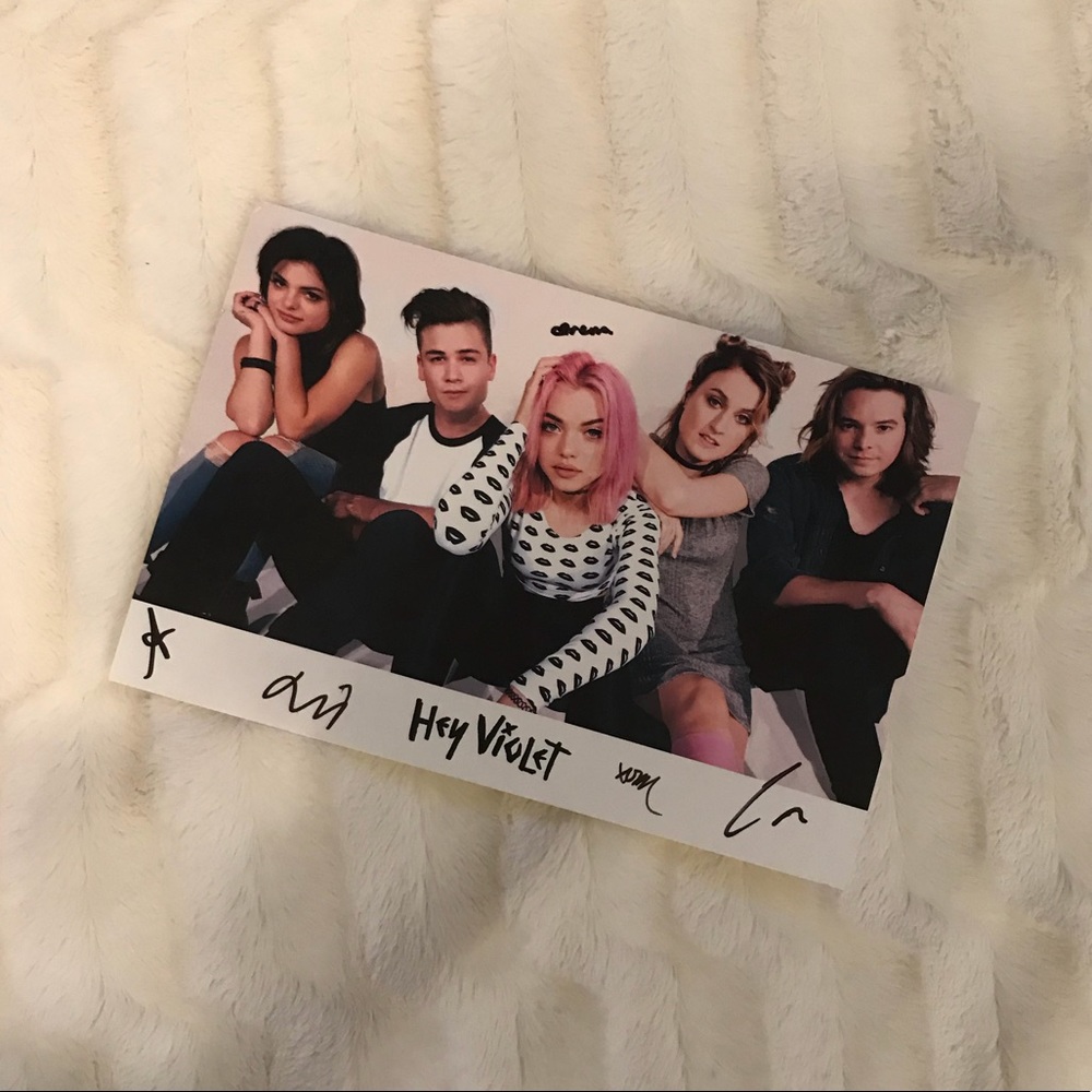 signed hey violet poster