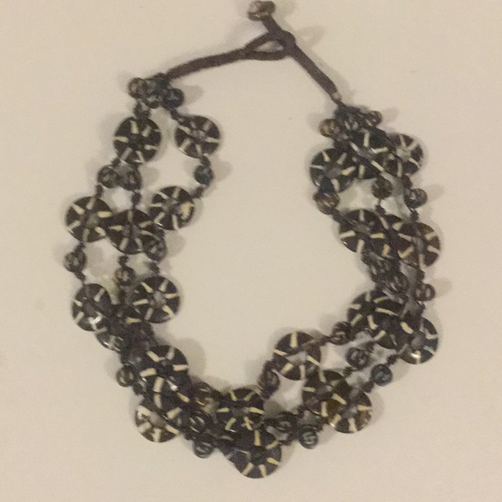 Wood Necklace, Bracelet, and Earrings from Kenya