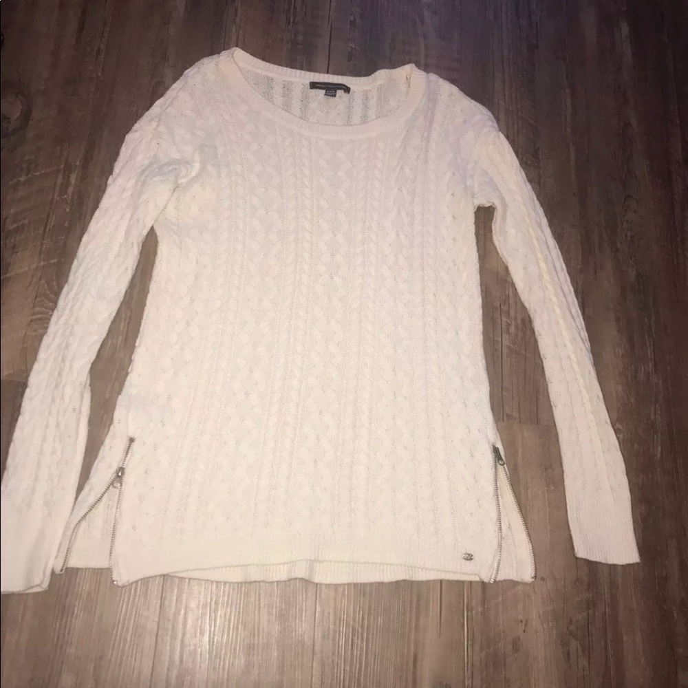 American eagle zip side sweater