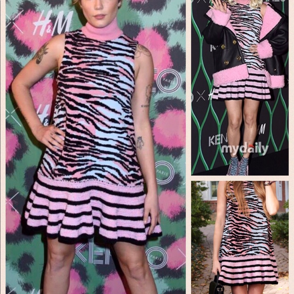 Kenzo x H&M Sleeveless Wool Blend Dress