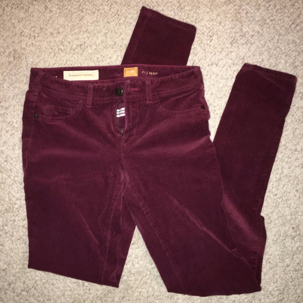 Anthropologie size 25 corduroy pants