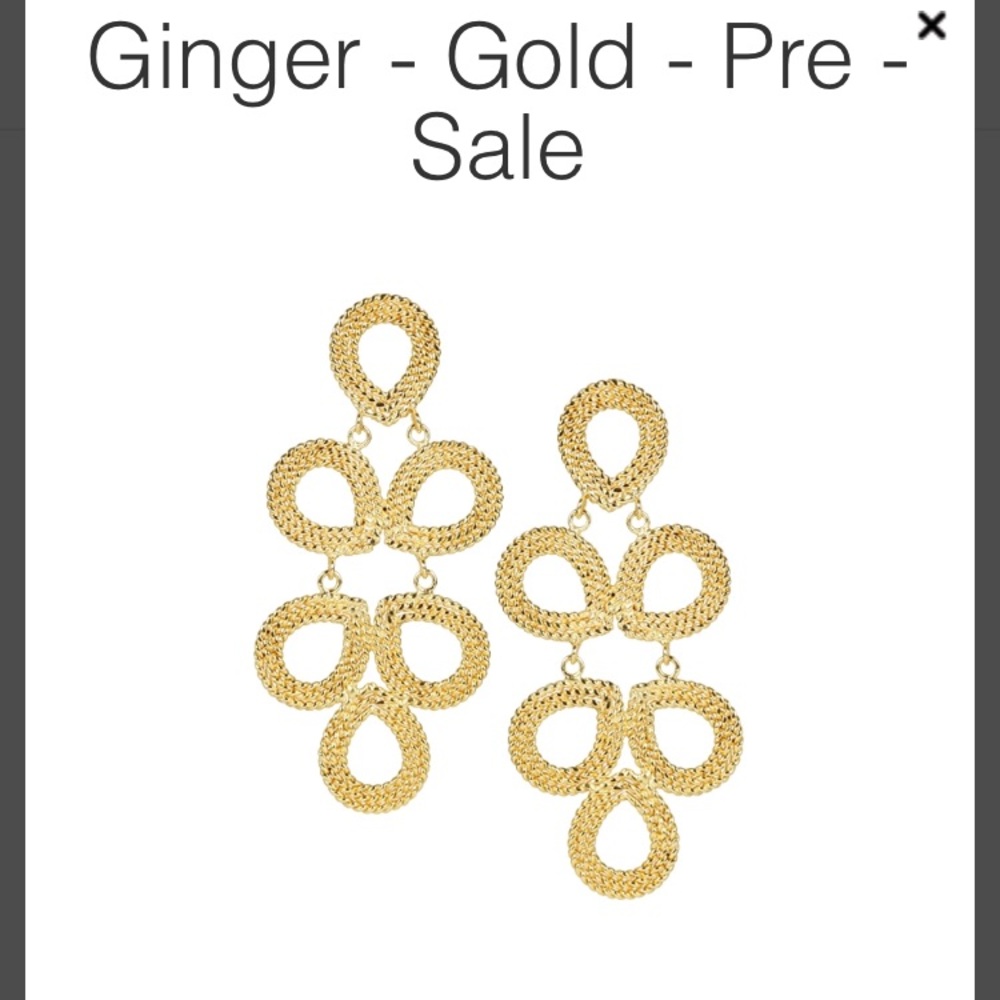 Lisi Lerch Ginger gold earrings-worn once