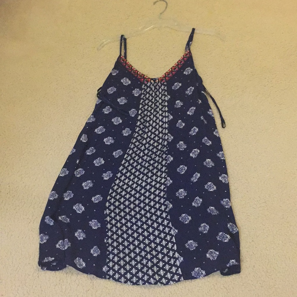 aztec patterned shift dress