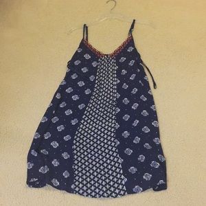 aztec patterned shift dress