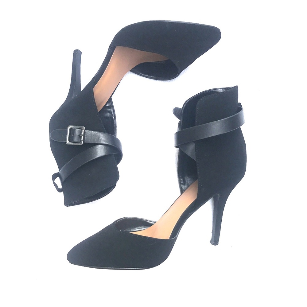 Black Ankle Strap Heels