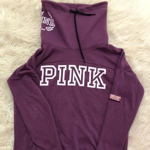 PINK mauve cowl neck pullover