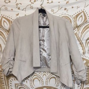 Suede blazer