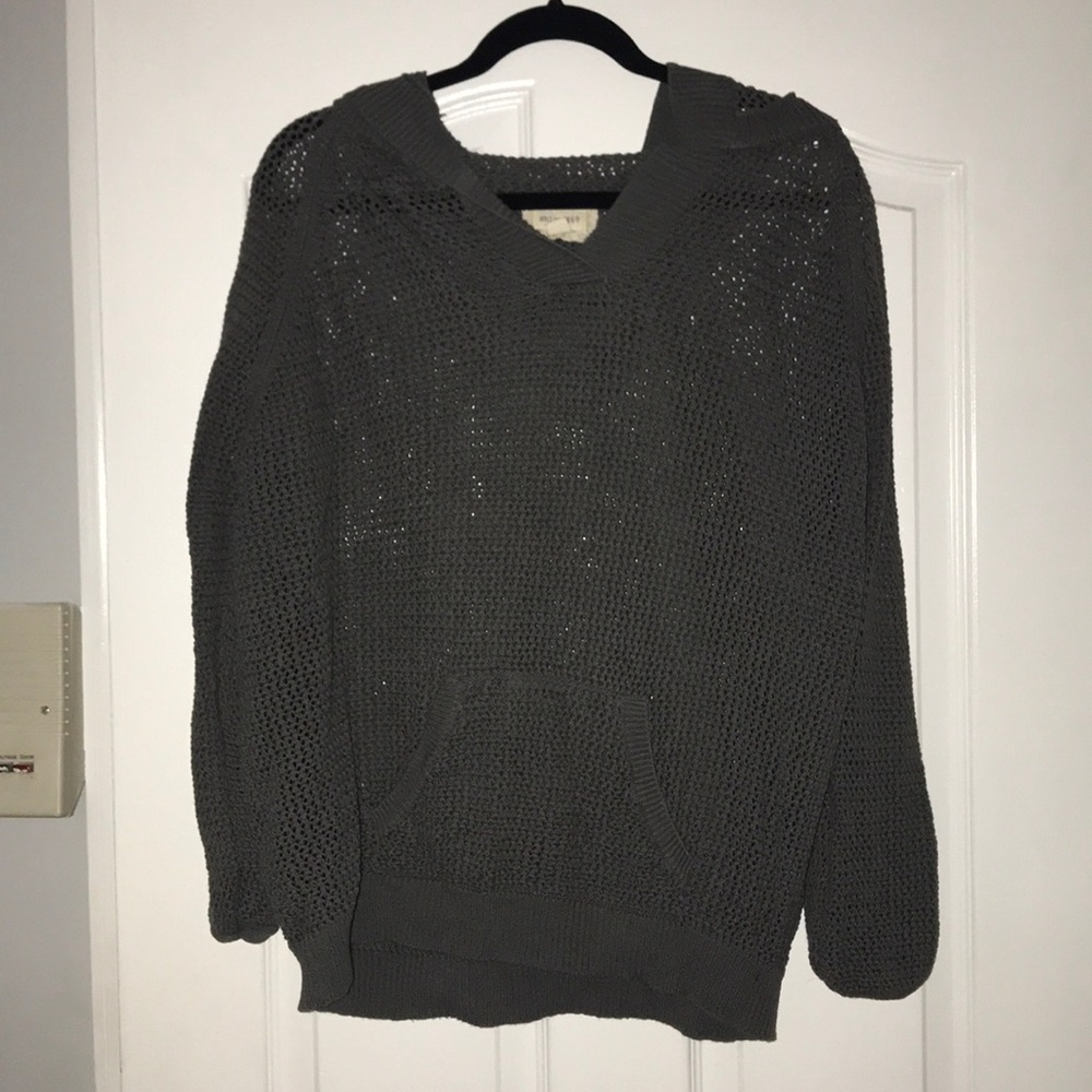 Knit hoodie