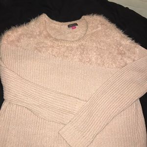 Vince camuto Pink fluffy sweater