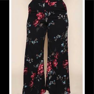 💐Plus Size Flower Bouquet  Floral Pants💐