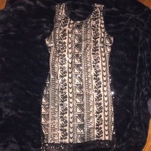 Black sequin NYE dress NWOT