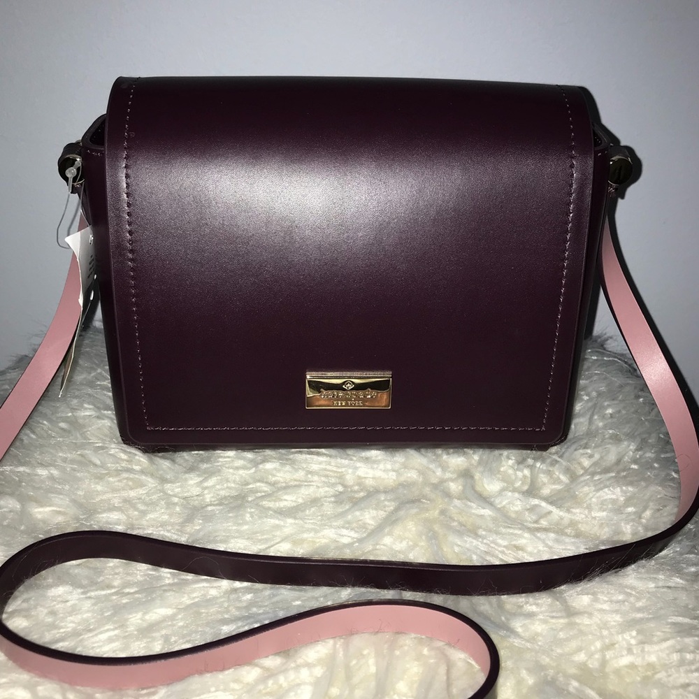 Kate Spade NEW plum medium crossbody purse