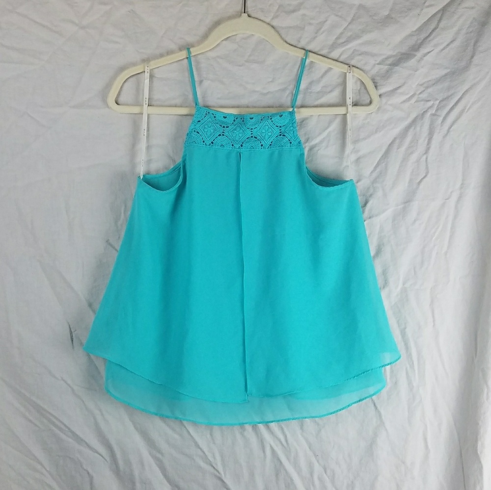 E&M Tank Top with Lace Detail