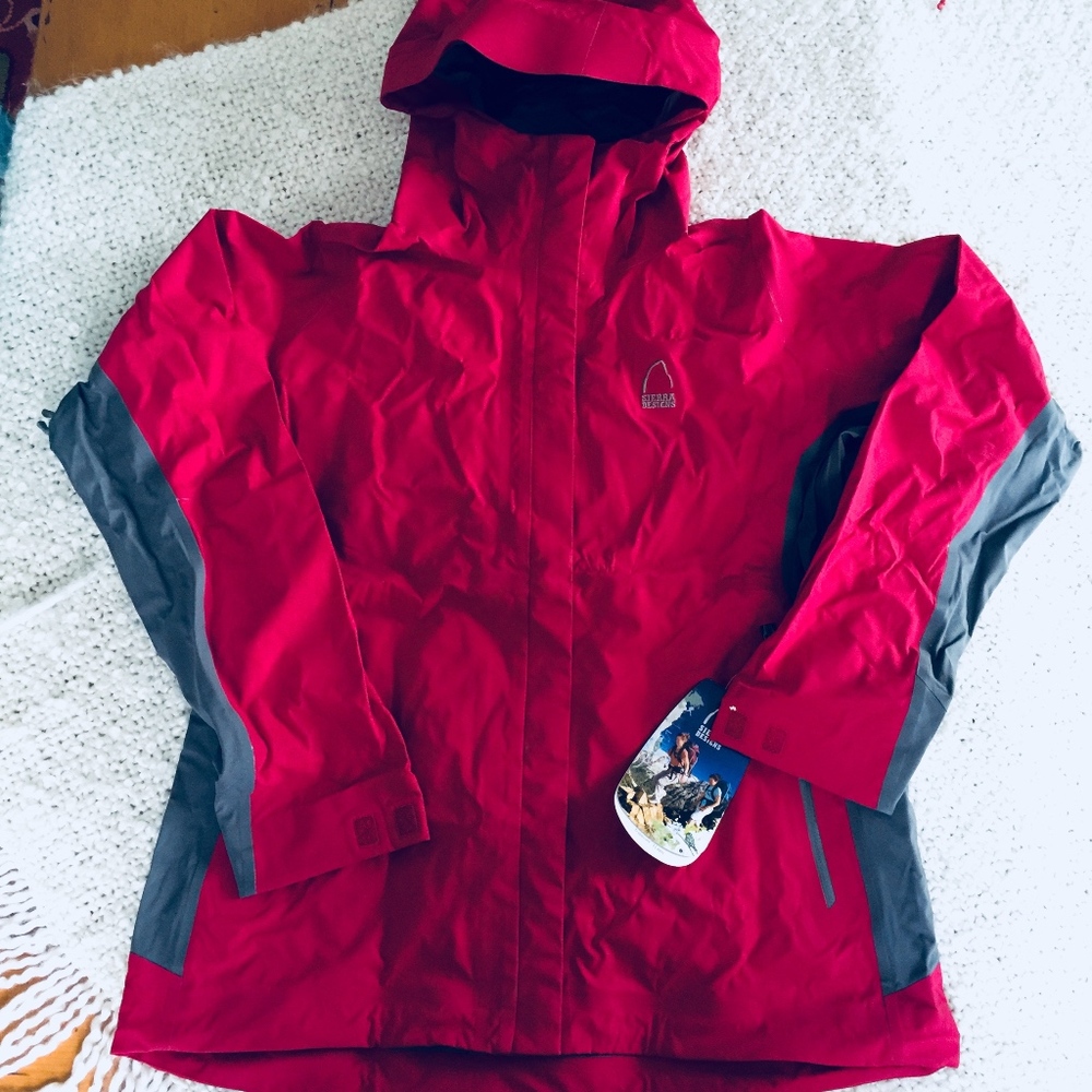 SIERRA DESIGN N2 waterproof jacket/NWT/cranberry