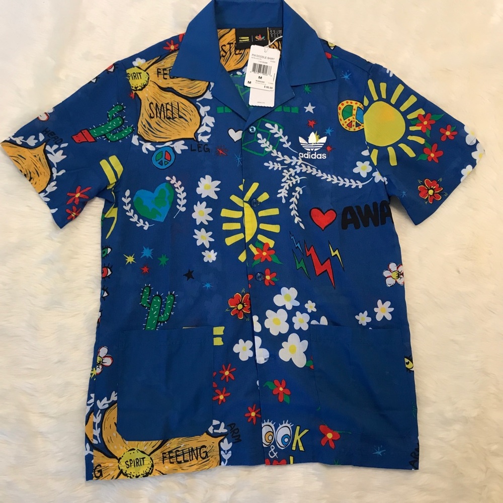 Adidas Pharrell doodle shirt Medium Men
