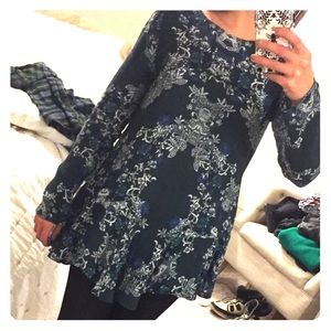 Free People Long Sleeve Linen Dress Size Small