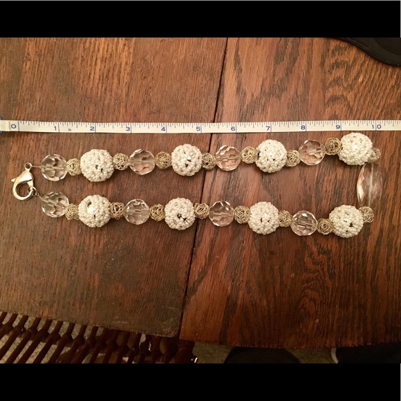 Handmade Beaded Formal Necklace - Picture 2 of 6