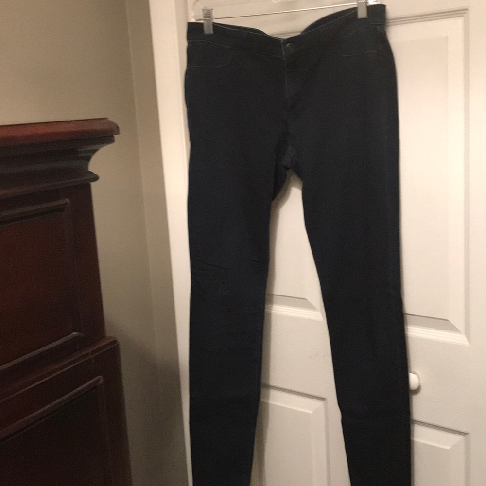 Ann Taylor LOFT Denim Legging Dark Rinse Sz 30/10