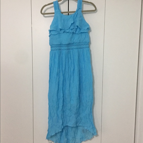 Blue High-Low Dress - Picture 1 of 2