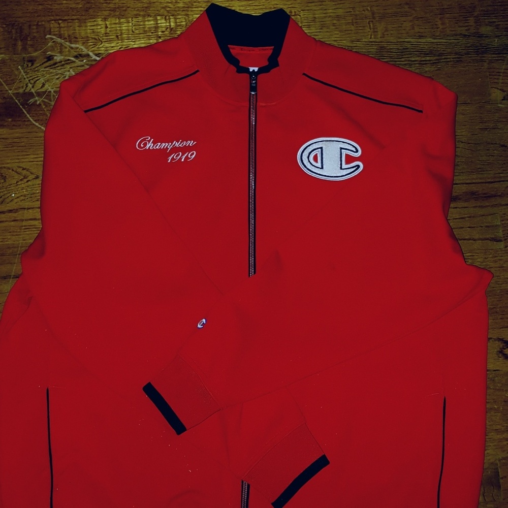 Men's Champion Big Logo Jacket size XL