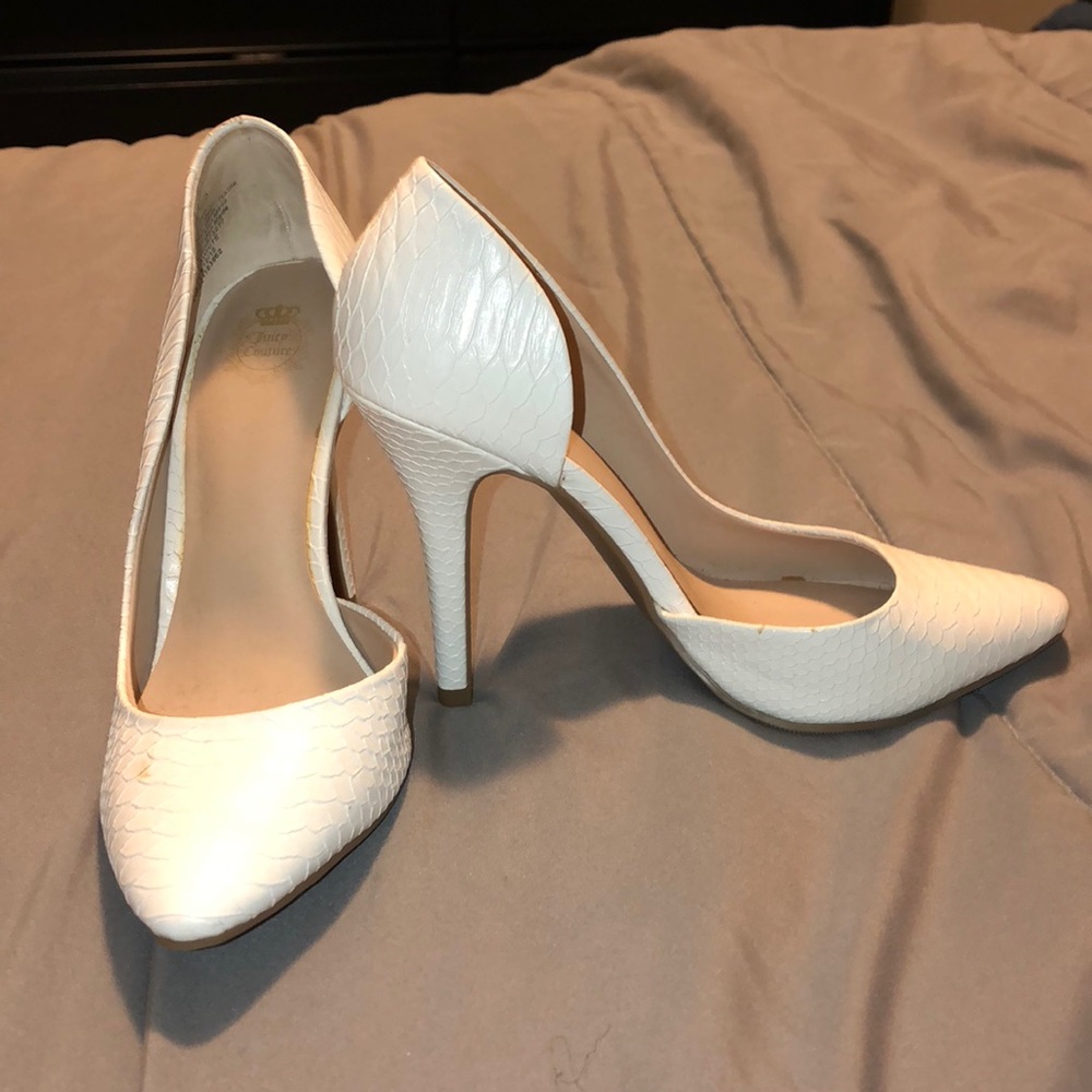 White Juicy couture heels