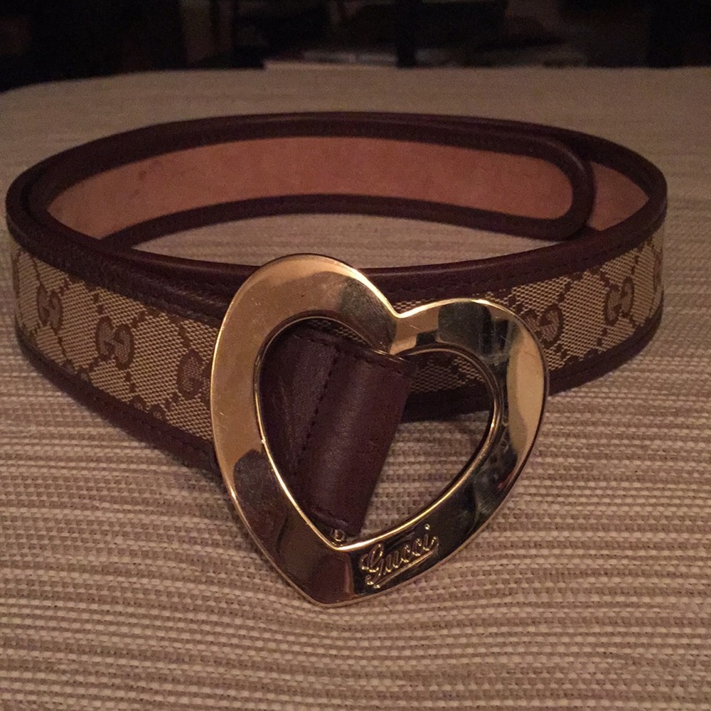 Gucci Heart Buckle Belt
