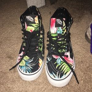 Hawaiian print Vans